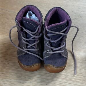Ricosta Kids Boots in Purple and Tan